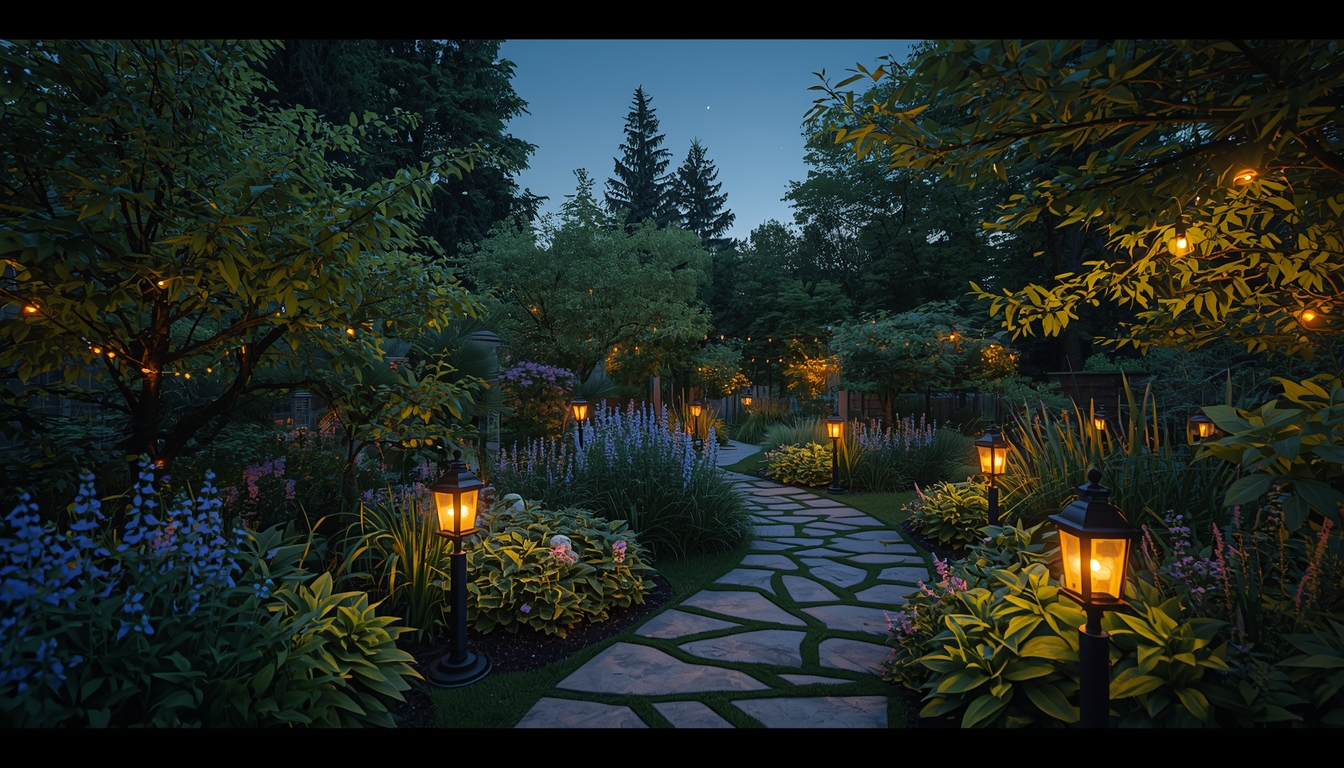 Drainingvivowipe ambient garden lighting